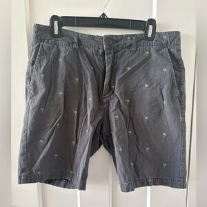 H&M Palm Tree Printed Chino Shorts